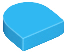 Tile Round 1 x 1 Half Circle in Dark Azure