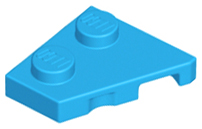 Wedge Plate 2 x 2 Left in Dark Azure
