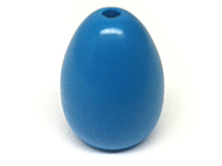 Food Egg with 1.5mm Hole [Plain] in Dark Azure