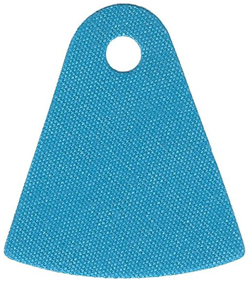 Neckwear Cape, Curved Bottom, One Small Top Hole [Plain] in Dark Azure
