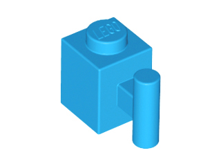 Brick Special 1 x 1 with Handle in Dark Azure