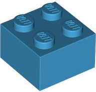 Brick 2 x 2 in Dark Azure