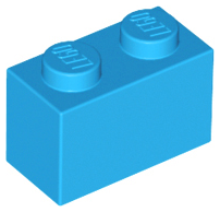 Brick 1 x 2 in Dark Azure