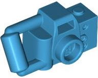 Equipment Camera Handheld with Central Viewfinder in Dark Azure