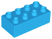 Duplo Brick 2 x 4 in Dark Azure