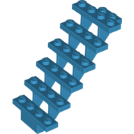 Stairs 7 x 4 x 6 Straight Open in Dark Azure