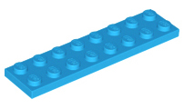 Plate 2 x 8 in Dark Azure