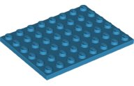 Plate 6 x 8 in Dark Azure