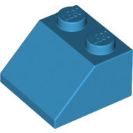Brick Sloped 45° 2 x 2 in Dark Azure