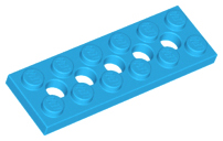 Technic Plate 2 x 6 [5 Holes] in Dark Azure