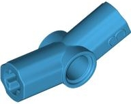 Technic Axle and Pin Connector Angled #3 - 157.5° in Dark Azure