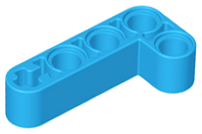 Technic Beam 2 x 4 L-Shape Thick in Dark Azure