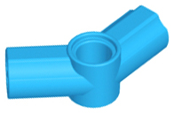 Technic Axle and Pin Connector Angled #4 - 135° in Dark Azure