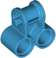 Technic Axle and Pin Connector Perpendicular Double in Dark Azure