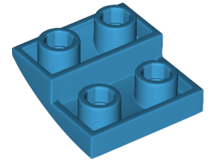 Brick Curved Inverted 2 x 2 x 2/3 in Dark Azure