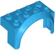 Wheel Arch, Mudguard 4 x 2 x 2 1/2 in Dark Azure