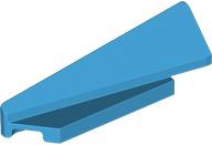 Brick Wedged, Sloped 1 x 5 x 1 1/3 Left in Dark Azure