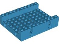 Brick Special 8 x 10 x 2 with 6 x 10 Recessed, Pin Holes in Dark Azure