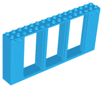 Frame 2 x 16 x 6 with Knobs in Dark Azure