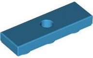 Tile Special 1 x 3 Inverted with Center Hole in Dark Azure