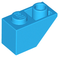 Brick Sloped Inverted 45° 2 x 1 in Dark Azure