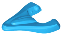 Creature Body Part, Dragon / Bird Lower Jaw in Dark Azure