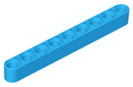 Technic Beam 1 x 9 Thick in Dark Azure