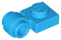 Plate Special 1 x 1 with Clip Light, Bar Hole [Thick Ring] in Dark Azure