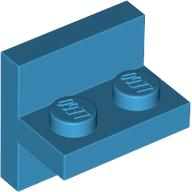 Bracket 2 x 2 with 1 x 2 Vertical Studs in Dark Azure