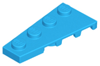 Wedge Plate 4 x 2 Left in Dark Azure
