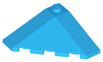 Brick Wedged, Sloped 18° 4 x 4 Corner in Dark Azure