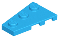 Wedge Plate 3 x 2 Left in Dark Azure