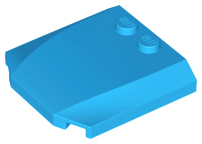 Brick Wedged, Curved Triple 4 x 4 x 2/3 with 2 Studs in Dark Azure