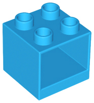 Duplo Cabinet 2 x 2 x 1.5 in Dark Azure