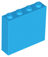 Brick 1 x 4 x 3 in Dark Azure