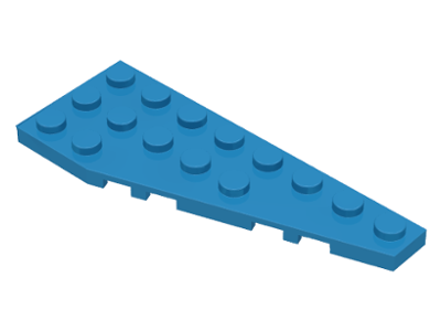 Wedge Plate 8 x 3, 22° Right in Dark Azure