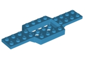 Vehicle Base 4 x 12 x 3/4 with 4 x 2 Recessed Center with Smooth Underside in Dark Azure