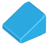 Brick Sloped 30° 1 x 1 x 2/3 (Cheese Slope) in Dark Azure