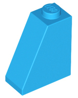 Brick Sloped 65° 2 x 1 x 2 in Dark Azure