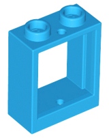 Window 1 x 2 x 2 Flat Front in Dark Azure