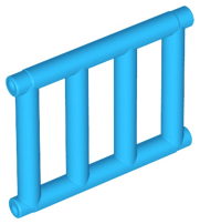 Bar 1 x 4 x 3 [End Tabs] in Dark Azure