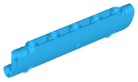 Technic Panel Curved 11 x 3 with 2 Pin Holes through Panel Surface in Dark Azure