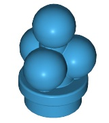 Food Ice Cream Scoops in Dark Azure