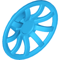 Wheel Cover 9 Spoke - 24mm D. in Dark Azure