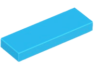 Tile 1 x 3 in Dark Azure