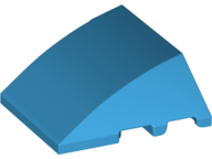 Brick Wedged, Curved 4 x 3 No Studs [Plain] in Dark Azure