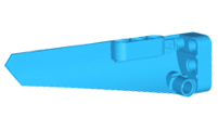 Technic Panel Fairing #6 Long Smooth, Side B in Dark Azure