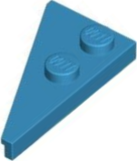 Wedge Plate 2 x 4 27° Right in Dark Azure