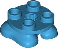 Feet, 2 x 2 x 2/3 with 4 Studs on Top in Dark Azure
