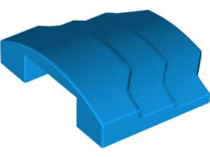 Brick Curved 4 x 3 with 3 Layers, 1 x 3 Cutout on Underside in Dark Azure